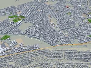 Pretoria city south africa 60km Modelo 3D