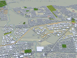 Pretoria stad Zuid-Afrika 60 km 3D Model