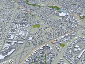 Pretoria city south africa 60km Modelo 3D