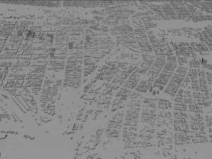 Pretoria stad Zuid-Afrika 60 km 3D Model