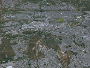 Pretoria stad Zuid-Afrika 60 km 3D Model