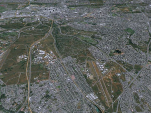 Pretoria stad Zuid-Afrika 60 km 3D Model