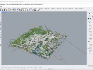 Providence and pawtucket rhode city island usa 30km 3D Model