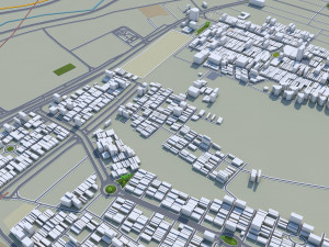 Qom city iran 60km 3D Model