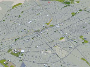 Qom city iran 60km 3D Model