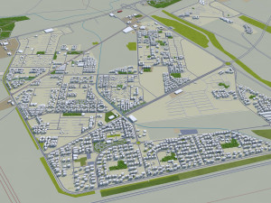 Qom city iran 60km 3D Model