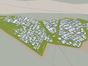 Qom city iran 60km 3D Model