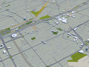 Qom city iran 60km 3D Model