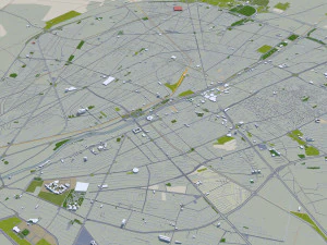 Qom city iran 60km 3D Model