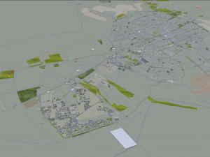 Qom city iran 60km 3D Model