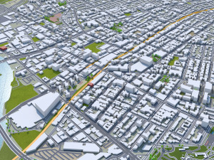 Queens city new york 60km Modelo 3D