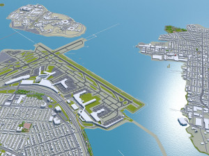 Queens city new york 60km Modelo 3D