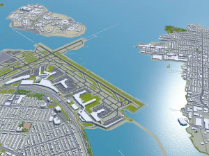 Queens city new york 60km 3D Model