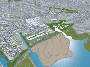 Queens city new york 60km Modelo 3D