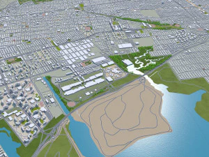 Queens city new york 60km 3D Model