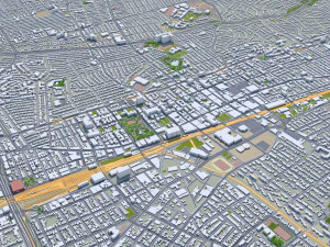 Queens city new york 60km 3D Model