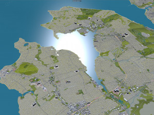 Queens city new york 60km Modelo 3D