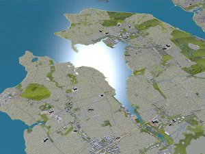 Queens city new york 60km 3D Model