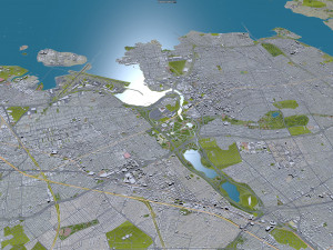 Queens city new york 60km Modelo 3D