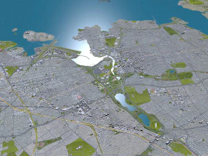 Queens city new york 60km 3D Model
