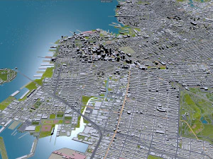 Queens city new york 60km 3D Model