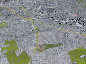 Queens city new york 60km Modelo 3D