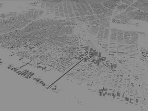 Queens city new york 60km 3D Model
