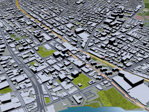 Queens city new york 60km Modelo 3D