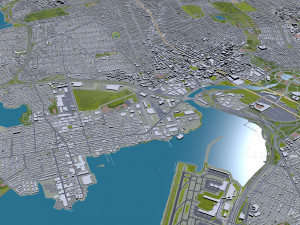 Queens city new york 60km Modelo 3D