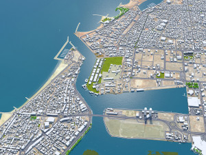 Ras al khaimah city uae 60km 3D Модель