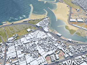 Rabat city morocco 30km 3D Model