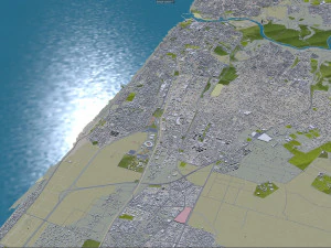 Rabat city morocco 30km 3D Model