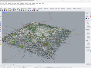 Raleigh city north carolina usa 60km 3D Model