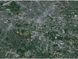 Raleigh city north carolina usa 60km 3D Model