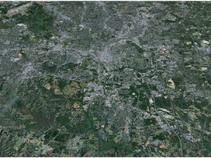 Raleigh city north carolina usa 60km 3D Model