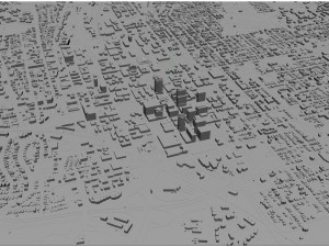 Raleigh city north carolina usa 60km 3D Model
