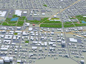 Rapid city south dakota 50km Modèle 3D