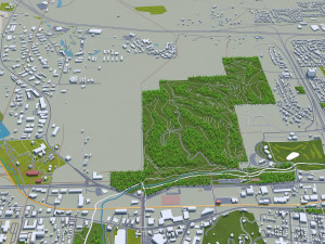 Rapid city south dakota 50km Modelo 3D