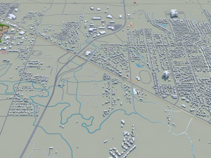 Rapid city south dakota 50km Modelo 3D