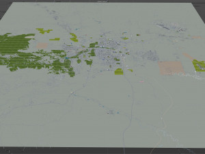 Rapid city south dakota 50km Modelo 3D