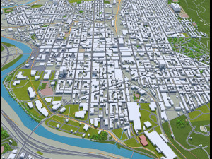 Reading city pennsylvania usa 30km Modelo 3D