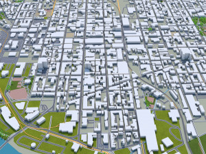 Reading city pennsylvania usa 30km Modelo 3D