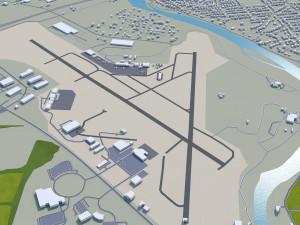 Reading city pennsylvania usa 30km Modelo 3D