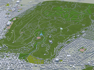 Reading city pennsylvania usa 30km Modelo 3D