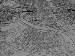 Reading city pennsylvania usa 30km Modelo 3D