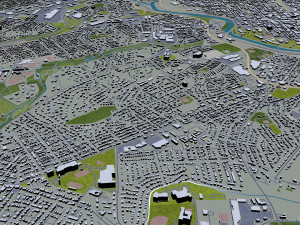 Reading city pennsylvania usa 30km Modelo 3D