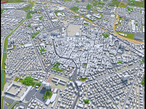 Reggio emilia city italy 30km 3D 모델