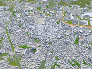 Reggio emilia city italy 30km 3D 모델