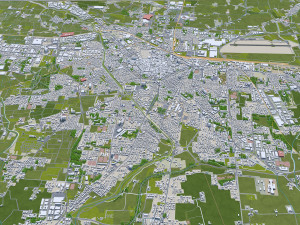 Reggio emilia city italy 30km 3D 모델