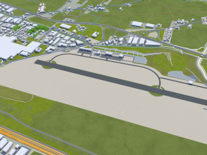 Reggio emilia city italy 30km 3D 모델